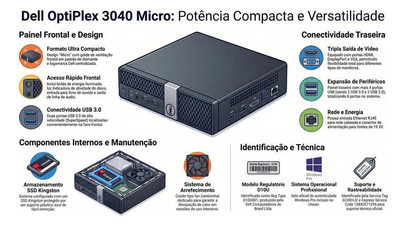 ​【小型・Win11】DELL OptiPlex 3040 Micro Cpu Mini Pc 3040 Intel I3 16gb Ram Ssd 480gb Dell Optiplex 127 e